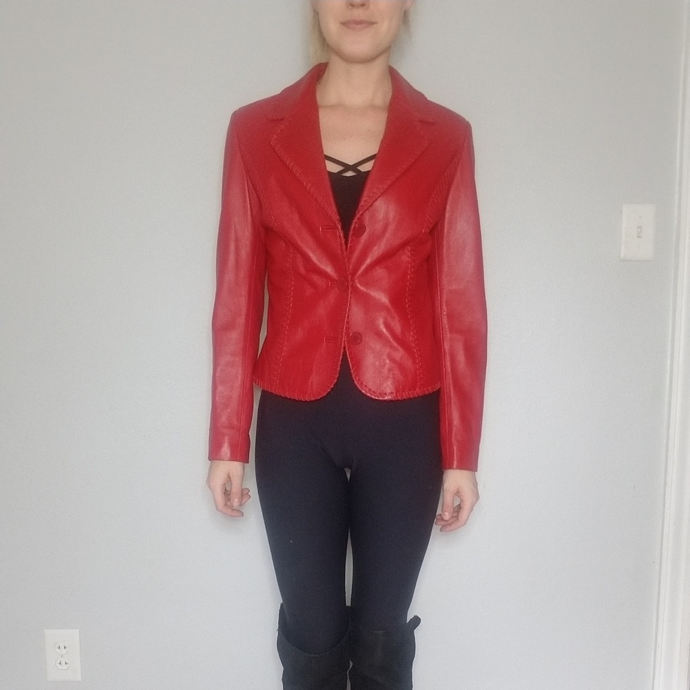 Leather jacket & pants combo